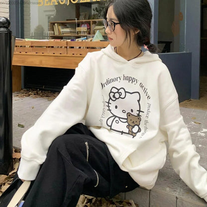 Hello Kitty Vintage Wash Oversized Hoodie