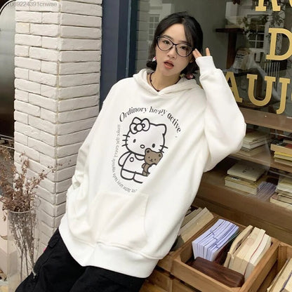 Hello Kitty Vintage Wash Oversized Hoodie