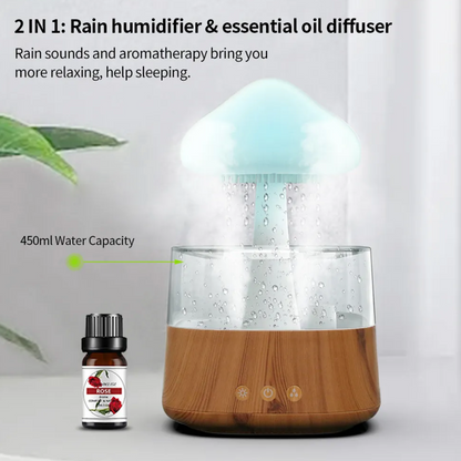 Raindrop Air Humidifier & Oil Diffuser