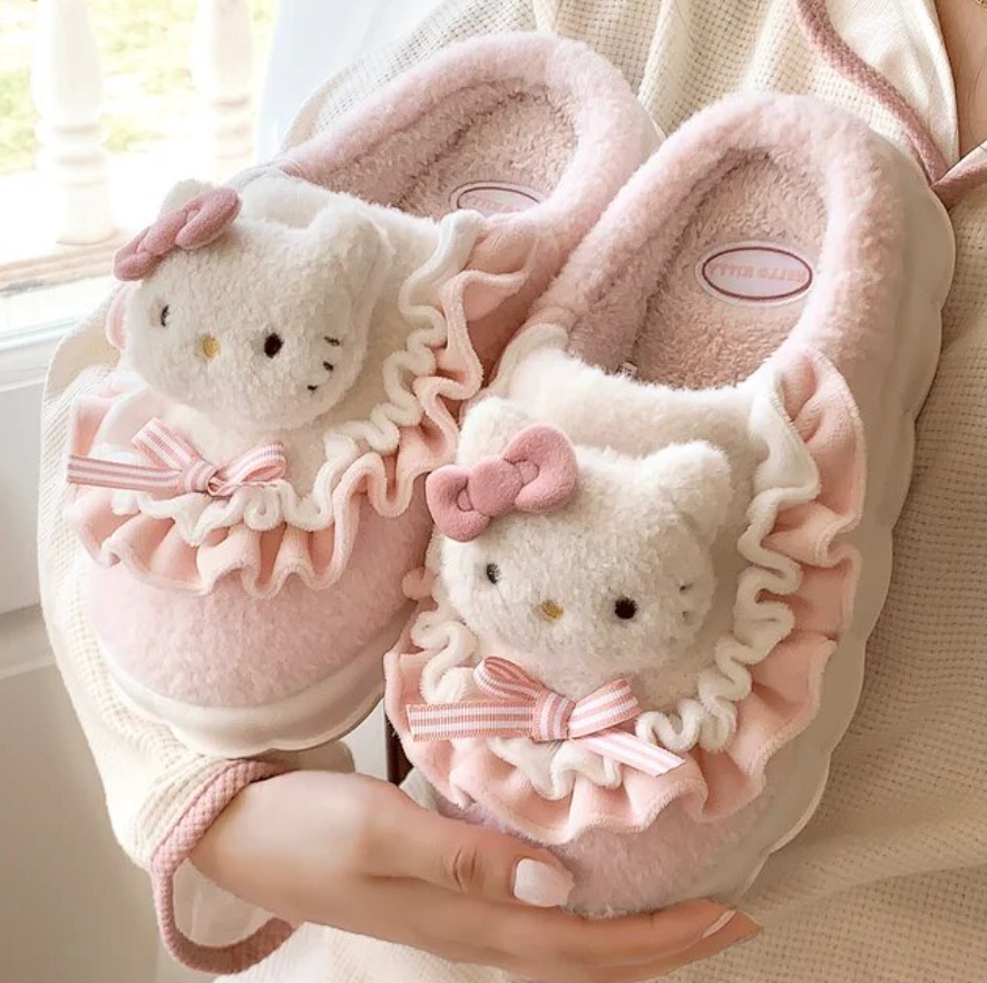 Sanrio Plush Cozy House Slippers