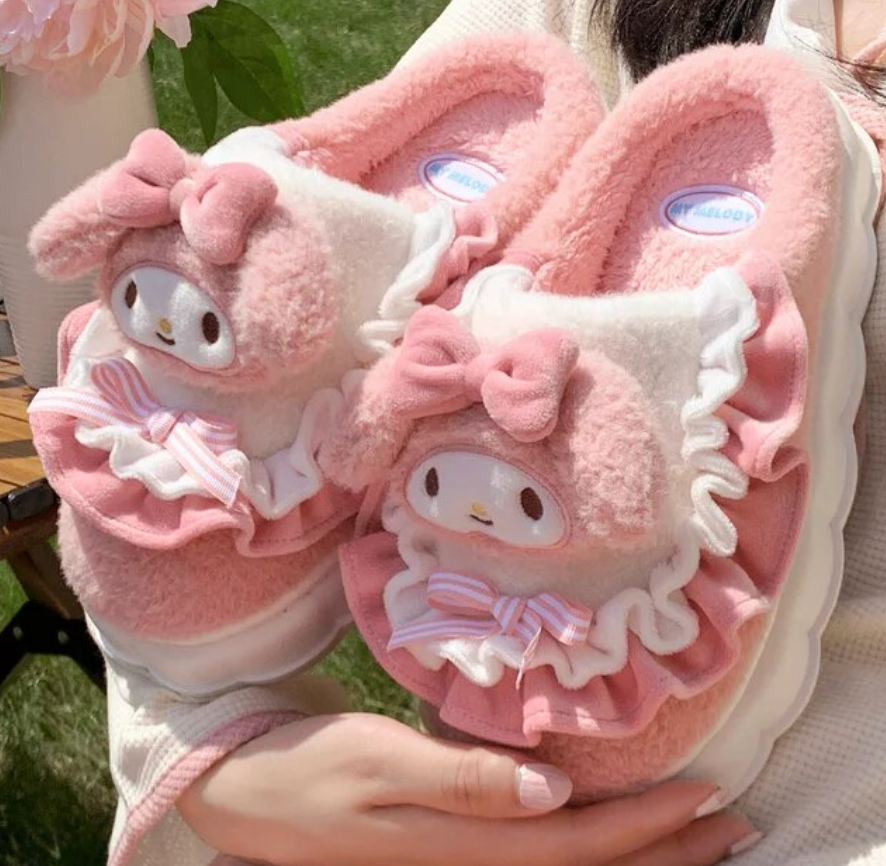 Sanrio Plush Cozy House Slippers