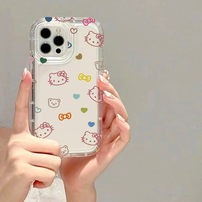 Transparent Hello Kitty Icon Iphone Case